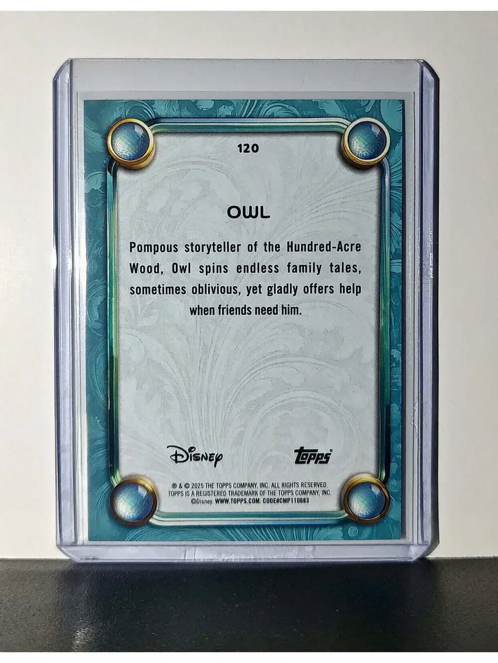 Owl 2025 Topps Disney Wonder #120 Diamond Card Sleeping Beauty